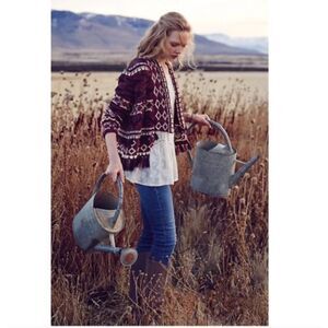 Anthropologie Moth Fringed Veras Cardigan